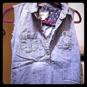 Target Denim tank. Size Small